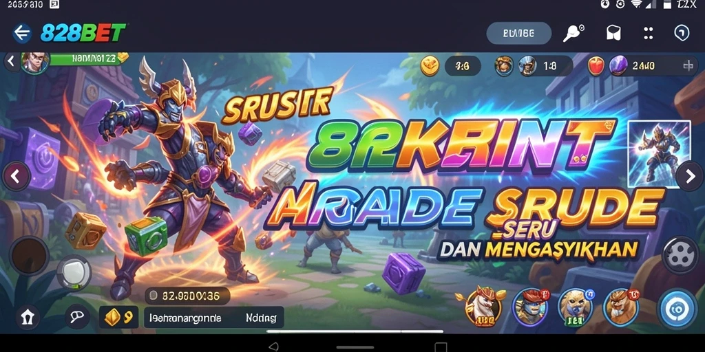 Screenshot gameplay 828BET yang menunjukkan serunya permainan Arcade.