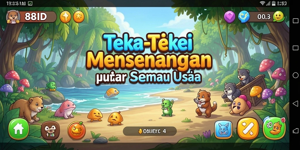 Tampilan gameplay Puzzle yang menarik dan menantang.