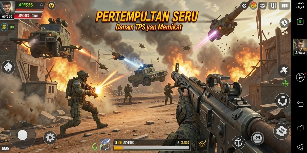 Tangkapan layar dari gameplay seru AP686 yang penuh aksi.