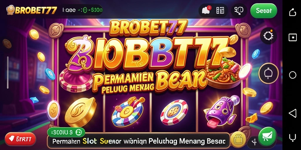Gameplay menegangkan BROBET77 dengan berbagai mesin slot menarik.