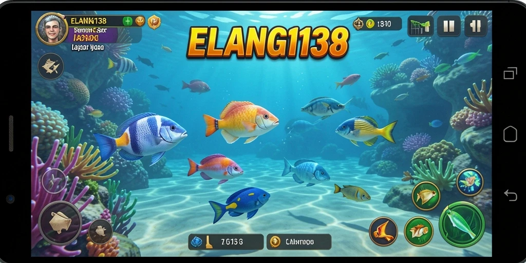 Tangkapan layar ELANG138 menunjukkan gameplay seru Tembak Ikan.