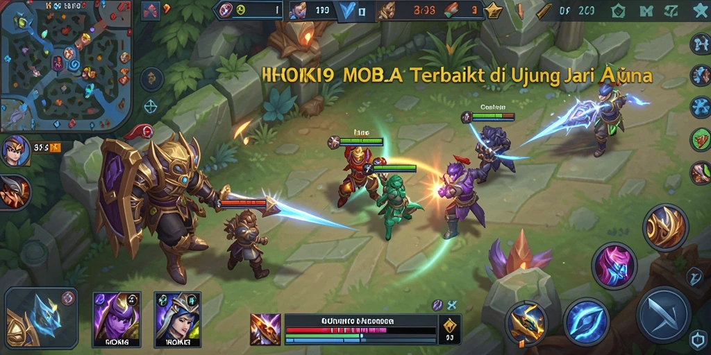 Tampilan dinamis HOKI9 dengan pertarungan seru MOBA.