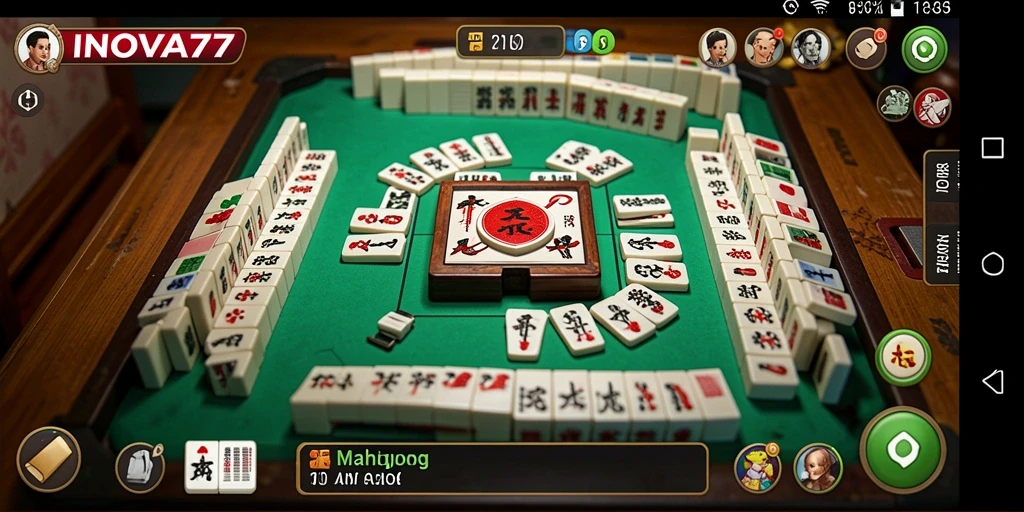 Tampilan menarik dari gameplay Mahjong di INOVA77.