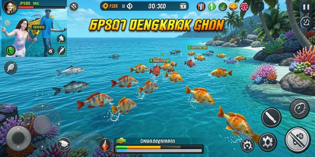 Gameplay JPS88 yang menampilkan aksi tembak ikan yang seru.