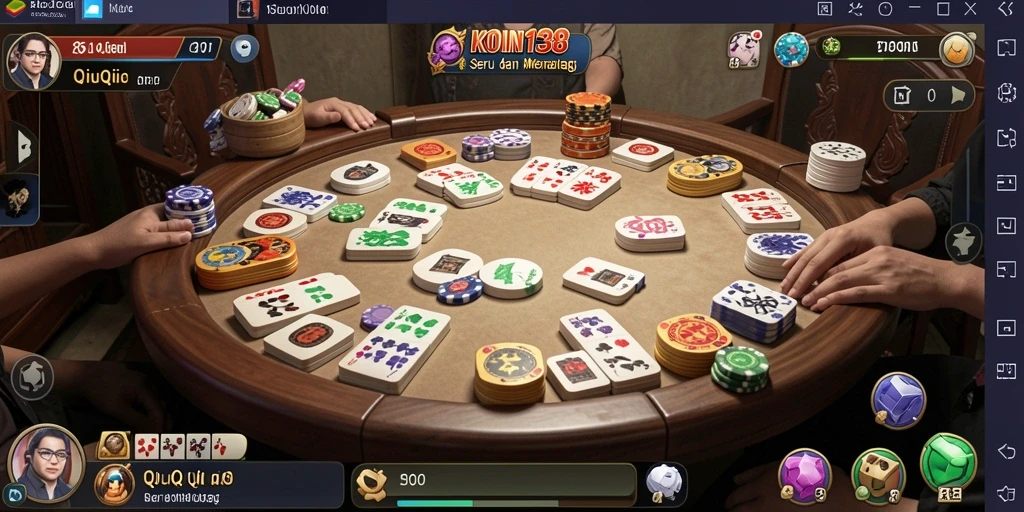 Tampilan gameplay seru dalam KOIN138 QiuQiu.