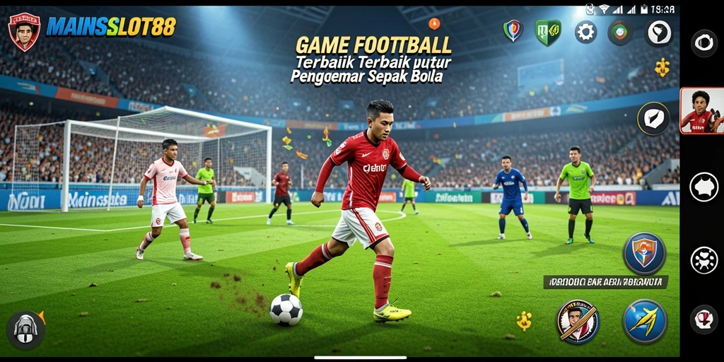 Tampilan gameplay MAINSLOT88 yang mendebarkan dan penuh aksi sepak bola.