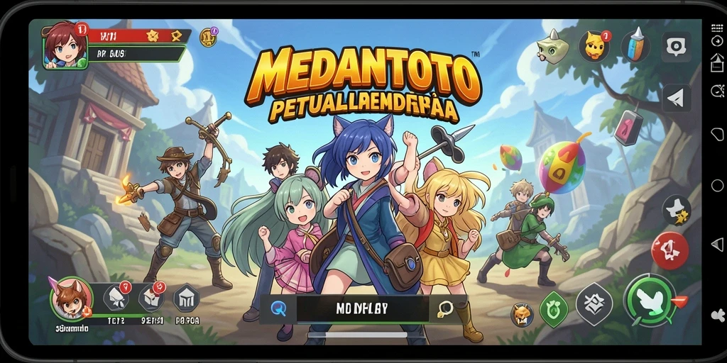 Tampilan gameplay MEDANTOTO yang menarik dan penuh warna.
