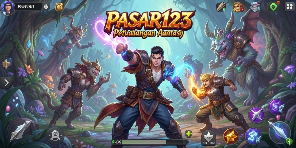 Tampilan menarik dari gameplay PASAR123 dalam dunia ARPG.