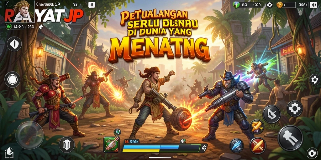 Tampilan gameplay RAKYATJP yang menarik dan menantang.